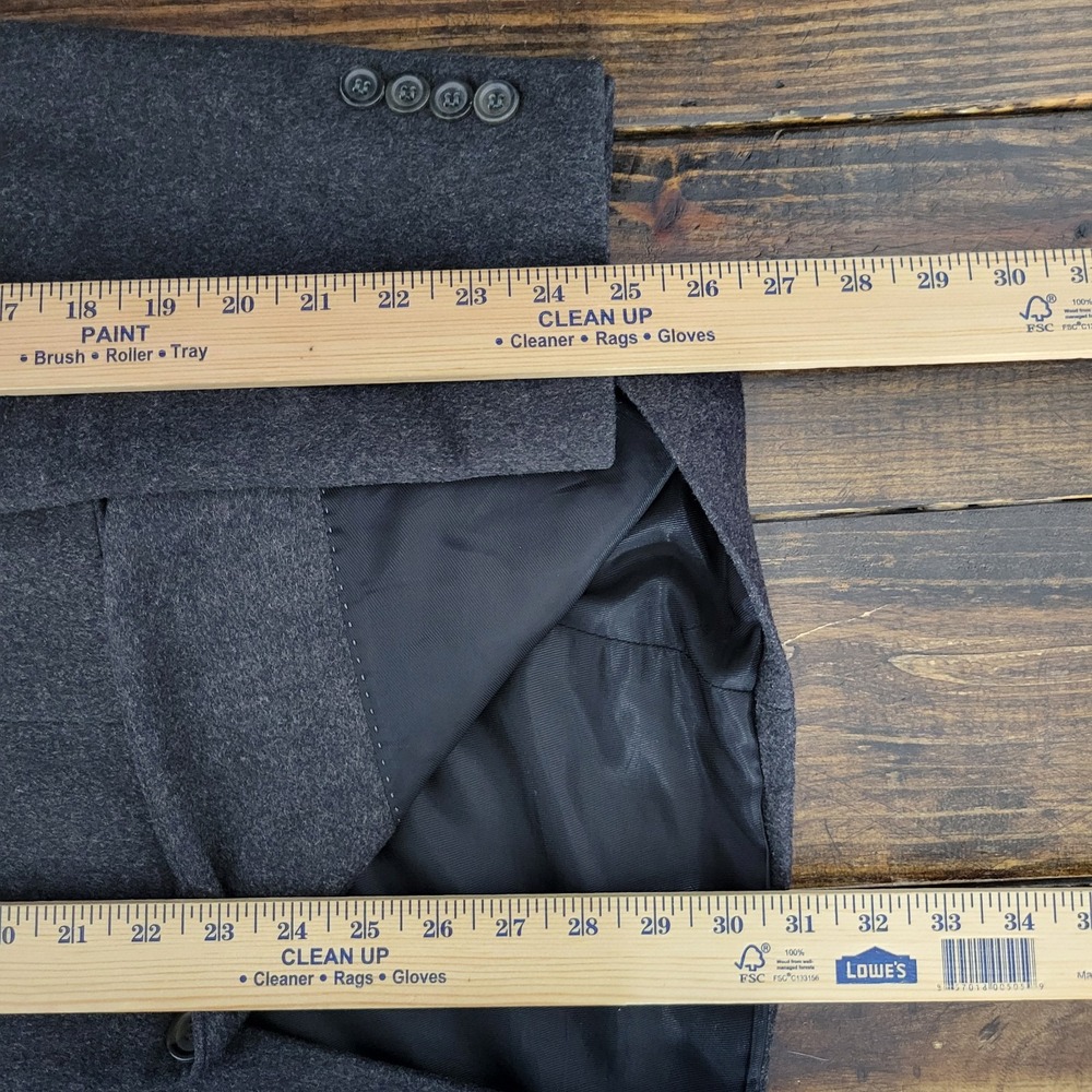 Gianfranco Ruffini Men's Sport Coat Blazer Flannel Gray Silk Wool Cashmere 38R - Picture 5 of 16